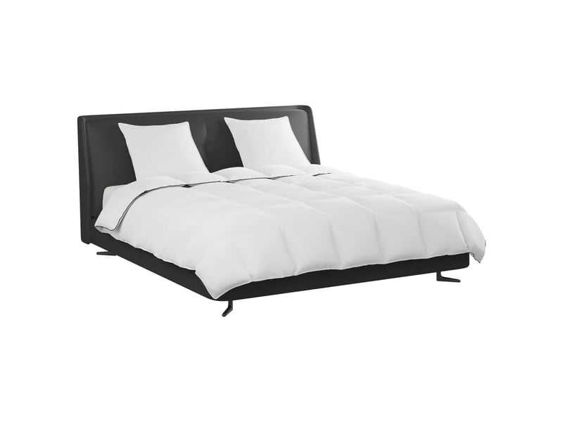  Duvet d'hiver avec oreiller 3 pièces - couette blanc plume de canard  - Conforama C