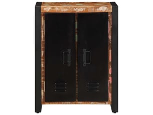 Buffet - bahut - meuble de rangement multicolore 55x35x70 cm bois massif récupération