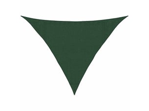 Voile d'ombrage - voile d'ombre - voile parasol 160 gm² vert foncé 3,5x3,5x4,9 m pehd