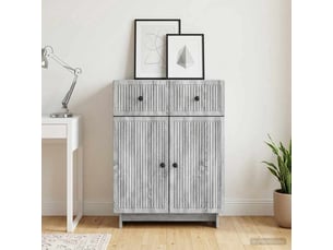 Buffet - bahut - meuble de rangement sonoma gris 66 x 34,5 x 90 cm bois d'ingénierie