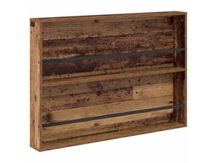 Étagère à magazines, porte-revues mural avec étagère bois ancien 100 x 12 x 70 cm cf41162