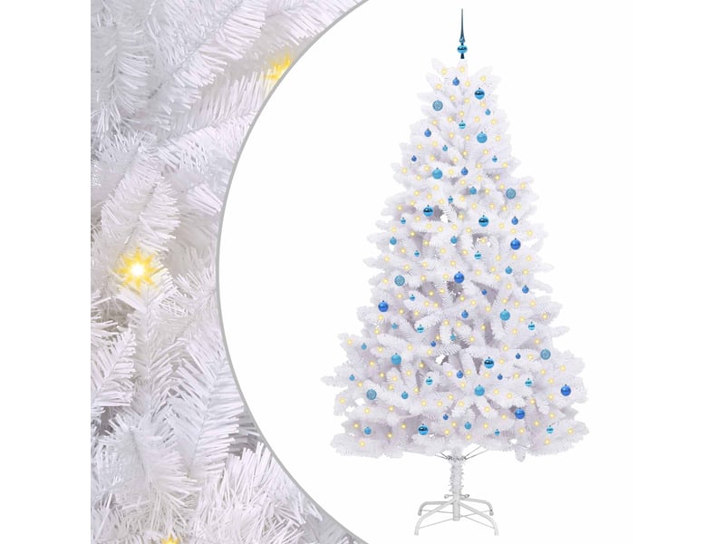  Sapin de noël - arbre de noël artificiel à branches articulées blanc 270 cm  - Conforama A