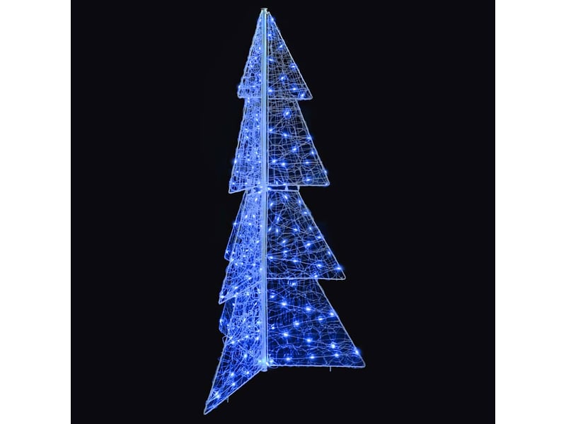  Sapin de noël - arbre de noël 160 led bleu 150 cm acrylique  - Conforama E