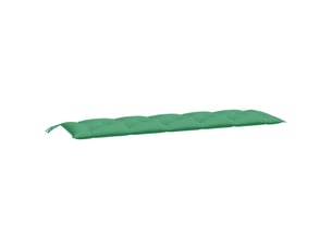 Coussin de banc de jardin, coussin d'assise vert 180x50x7 cm tissu oxford cf52858