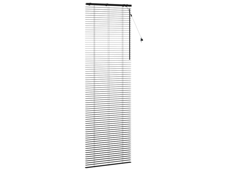 Store vénitien, store de fenêtre noir 85 x 250 cm 35 mm bois de paulownia massif cf48191 - Conforama C