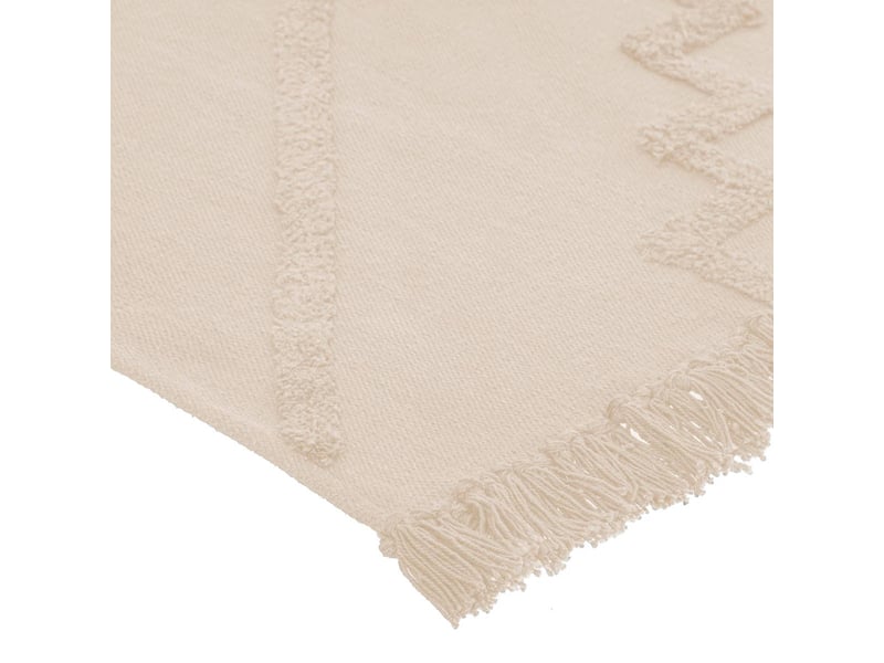  Tapis inca coton tufté blanc ivoire 120x170cm INCA - Conforama E