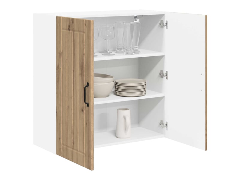  Meuble mural de cuisine, armoire de cuisine chêne artisanal 80x31x80cm shl1886  - Conforama C
