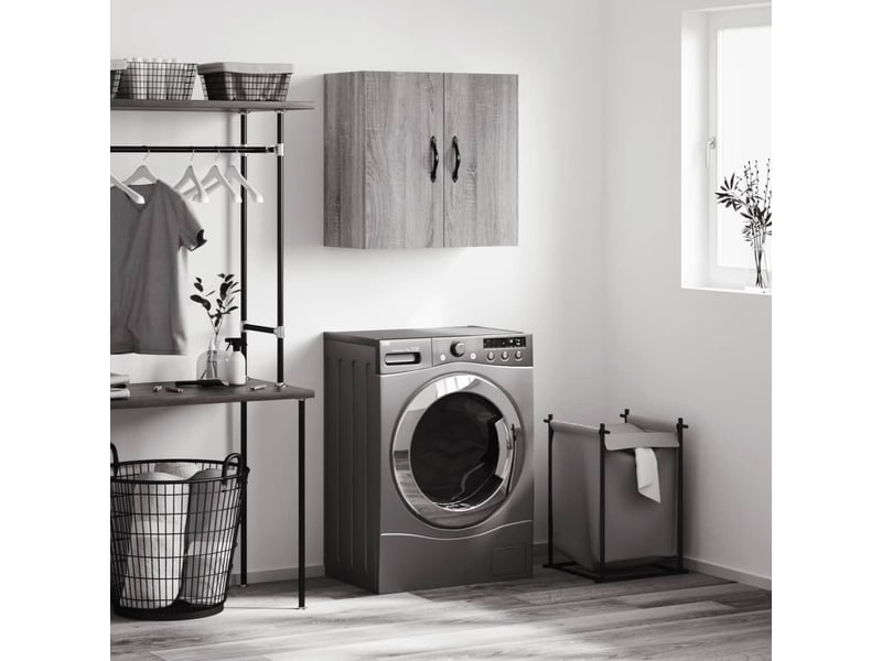 Armoire murale salon, meuble de rangement sonoma gris 60x31x60cm bois d'ingénierie shl6254  - Conforama B