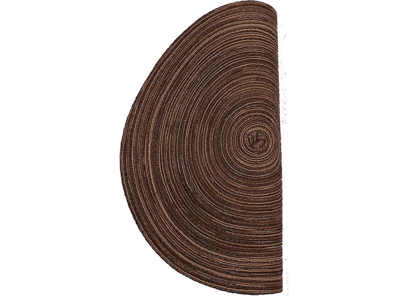  Sunxury – sets de table lot de 6 – tressé en polypropylène et coton – résistant à la chaleur jusqu'à 70℃ – antidérapant 35x35cm – brun  - Conforama B