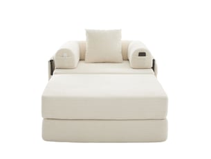 Fauteuil modulaire en velours côtelé - velours côtelé doux et résistant - rembourrage épais et compressé