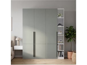 Armoire     <strong>LEYTN</strong> <strong></strong> coloris gris largeur 160 cm