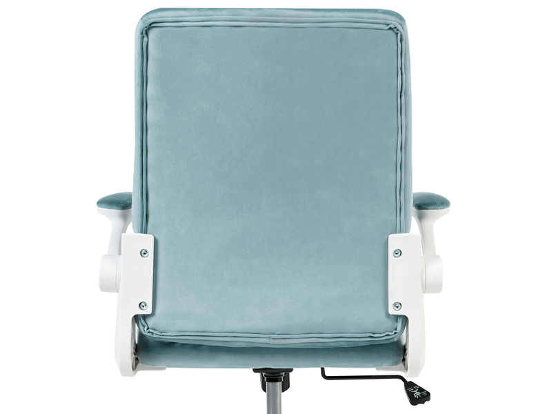 Chaise de bureau dandy velours bleu clair  - Conforama E
