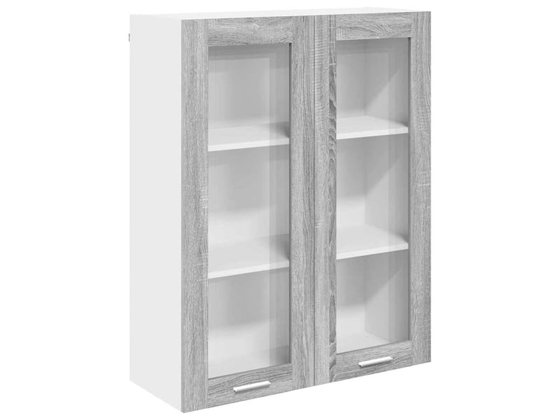  Meuble de rangement, armoire suspendue gris sonoma 80x31x100cm shl5312  - Conforama A