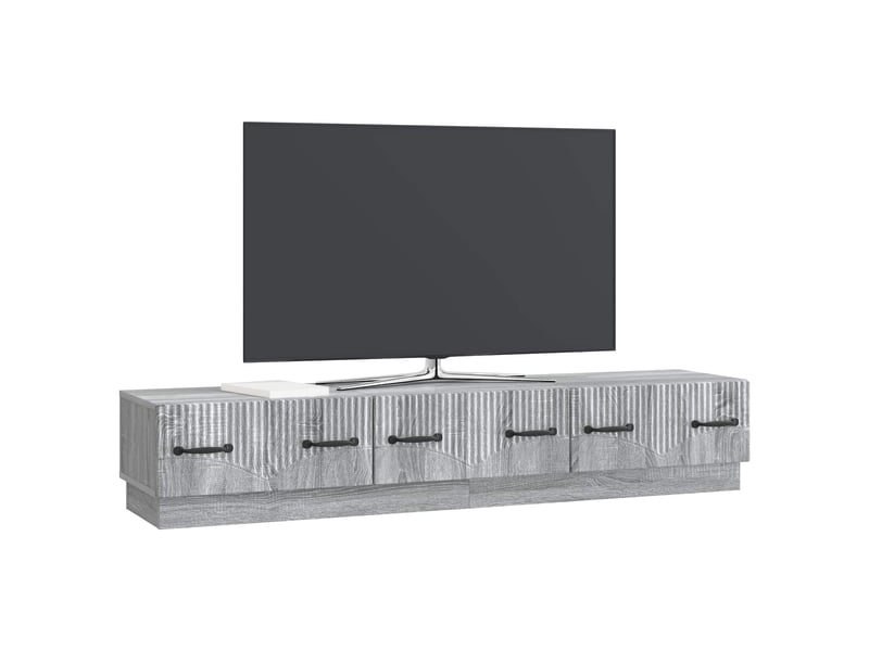  Meuble tv - banc tv - meuble de rangement sonoma gris 147 x 34,5 x 27 cm bois d'ingénierie  - Conforama C