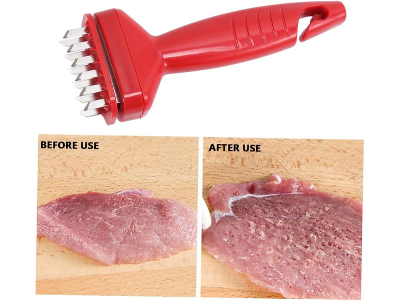  Attendrisseur de viande maillet à boeuf machine à détacher la viande maillet de boeuf fabricant de viande maillet attendrisseur maillet à steak rouge  - Conforama D