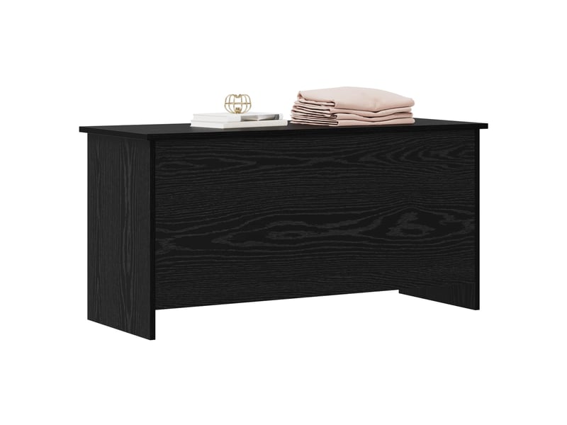  Coffre de rangement avec stockage chêne noir 100x40x50 cm  - Conforama C