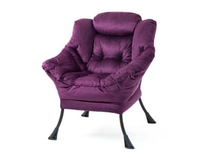 Fauteuil fixe  <strong>MODENVIE</strong> Velours violet