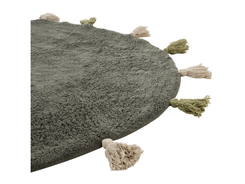  Tapis enfant kodinhi  vert foncé ø 120 cm coton  - Conforama D