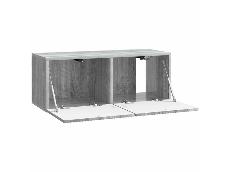  Meuble tv - banc tv - meuble de rangement mural 78,5 x 31 x 30 cm sonoma gris bois d'ingénierie  - Conforama E