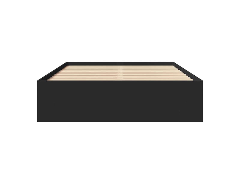  Lit double- lit adulte -  cadre de lit sans matelas noir 120x190 cm bois d'ingénierie  - Conforama D