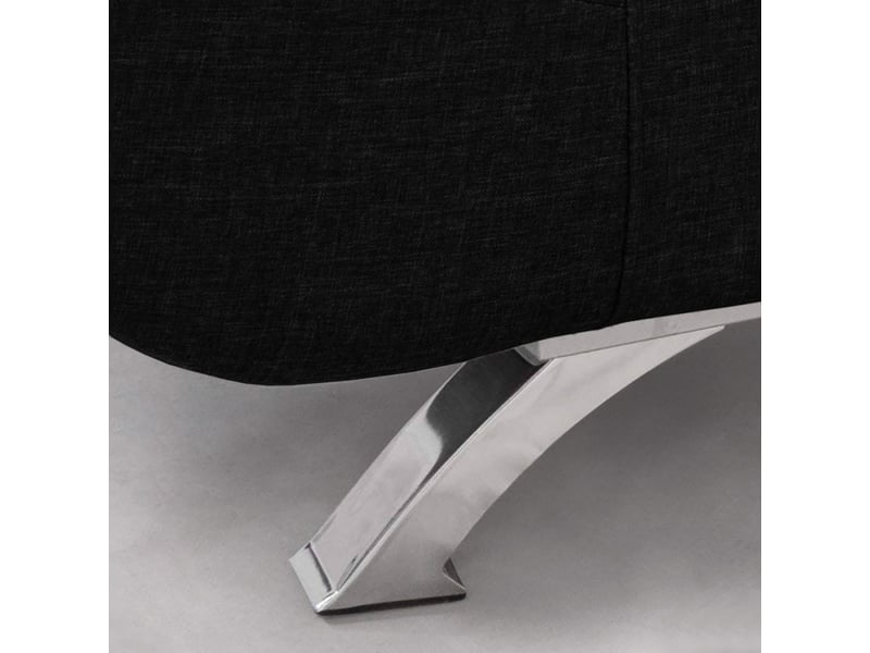 Canapé convertible 2 places clic-clac en microfibre design moderne centenario - noir Modus Sofà - Conforama D
