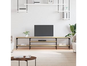Meuble tv coloris marron 201 cm <strong></strong>  <strong></strong>