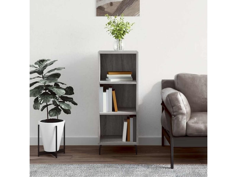  Buffet - bahut - meuble de rangement sonoma gris 34,5x32,5x90 cm bois d'ingénierie  - Conforama B