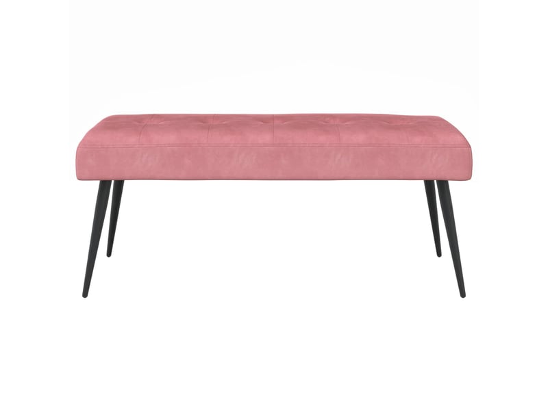 Banc chambre, banc de lit avec capitonnage bouton rose 110x40x46 cm velours shl34322  - Conforama E