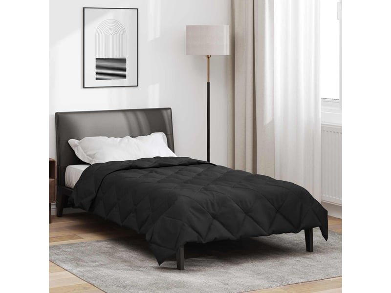  Duvet - couette complet toute l'année noir 135 x 220 cm microfibre  - Conforama B