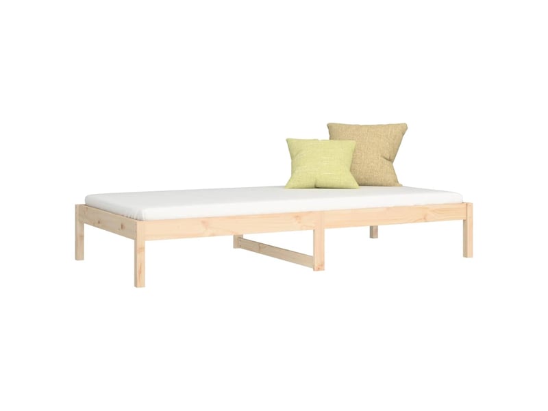  Lit simple- lit adulte -  lit de jour sans matelas 90x190 cm bois de pin massif  - Conforama B
