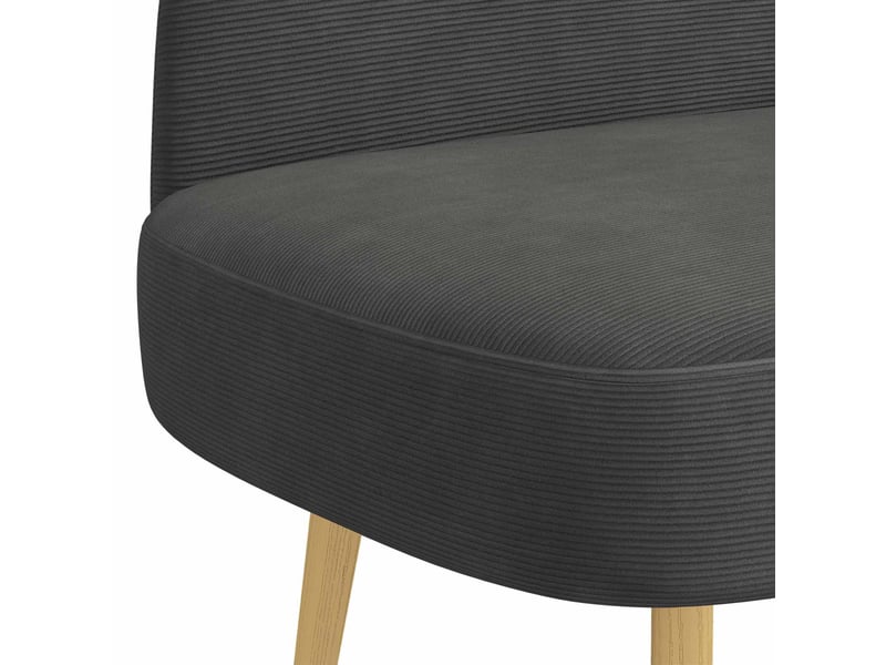  Banc rembourré, banc de lit avec dossier gris foncé 110x60x76 cm shl45598  - Conforama E