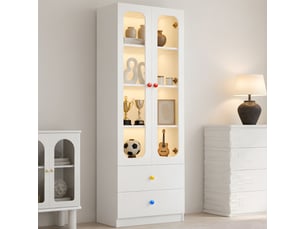 Vitrine coloris blanc   OPULERANE TRADING LTD - x