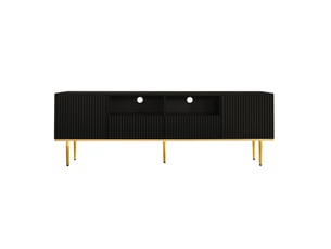 Meuble tv coloris noir 165 cm   
