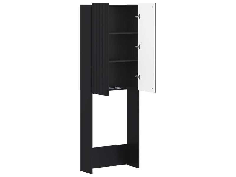 Armoire de toilette, meuble de toilette zwolle noir 66x25.5x190 cm - Conforama D