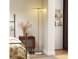 Lampadaire led 40x40x157,5 cm réglable métal doré