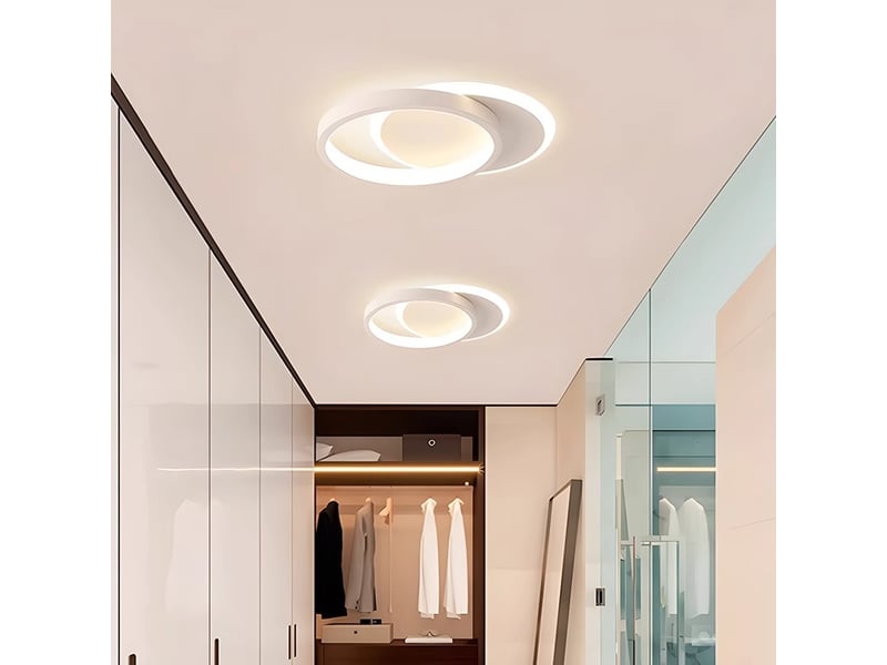  Plafonnier led 16w 2400lm d25cm – lampe de plafond blanc froid  - Conforama E