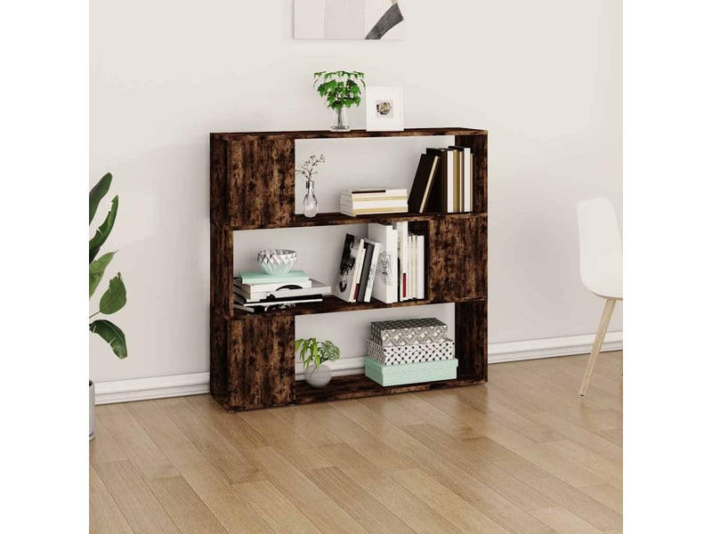  Bibliothèque chêne fumé 100x24x94 cm  - Conforama C
