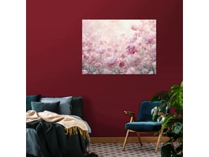 Tableau décoration murale impression sur toile fleurs pivoines rose - 120x80 cm - tableau décoration murale chambre et salon