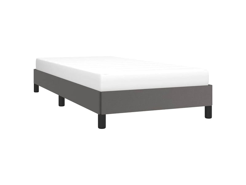  Lit simple- lit adulte -  cadre de lit sans matelas gris 80x200 cm similicuir  - Conforama B
