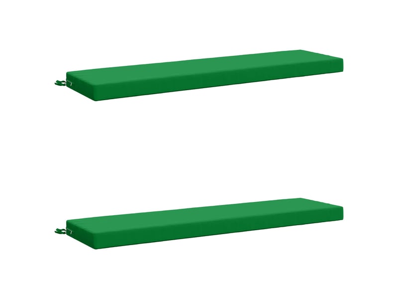Lot de 2 coussins de banc, coussins d'assise soest 100 % polyester vert cf57541 - Conforama A