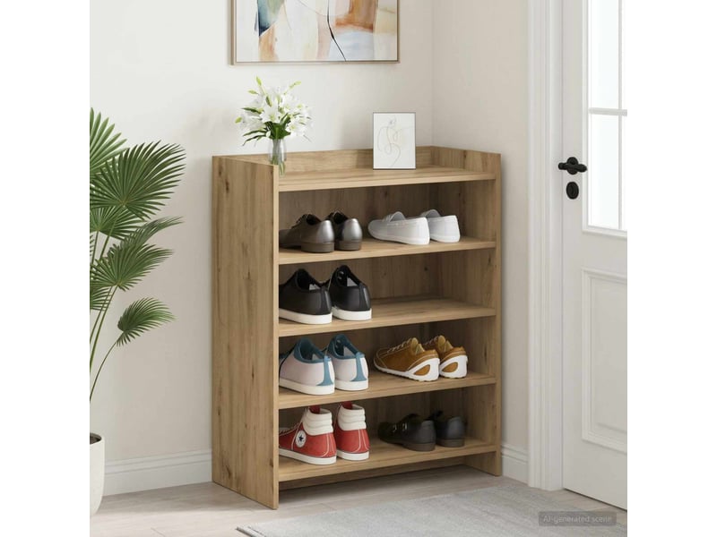  Meuble à chaussure, cabinet à chaussures 73,5x36x92 cm bois d'ingénierie shl4345  - Conforama B
