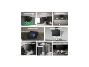 Hotte décorative Recyclage ou évacuation <strong>DREAME</strong> DRE6978841620128 - 600 m³/h 66 cm