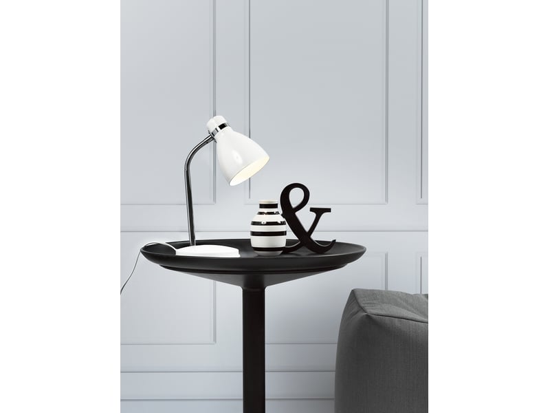  Lampe à poser luminaire cyclone métal blanc h. 33 ip20 nordlux-intérieur 73065001 - Conforama B