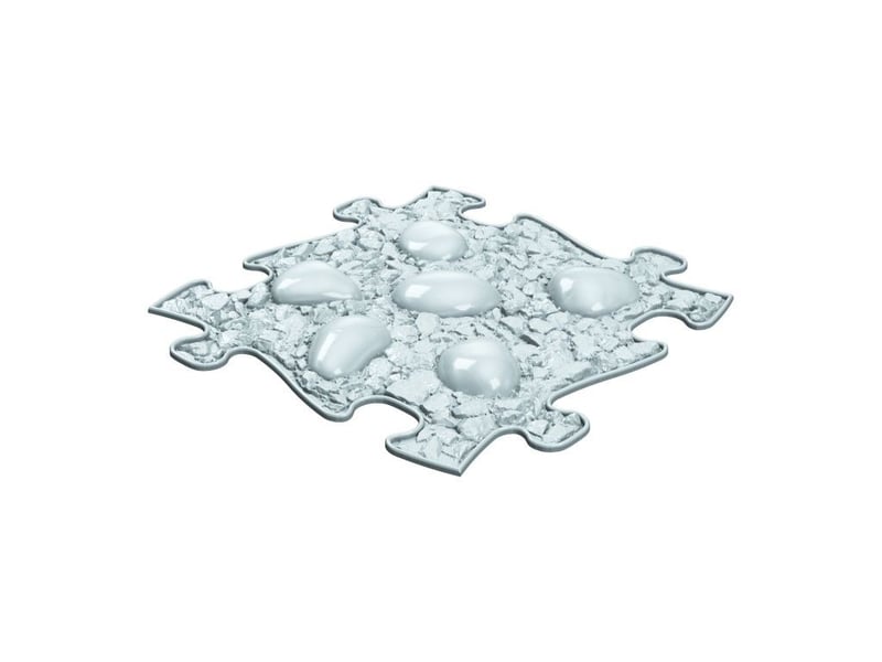  Tapis sensoriel muffik ensemble hiver - 6 pièces, blanc, argent pailleté, bleu pastel MFK-109 - Conforama B