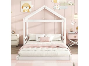 Lit 2 places 140x200 cm OKWISH coloris blanc