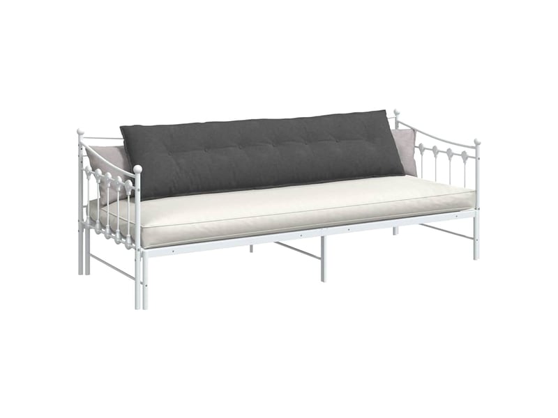 Coussin de dos, coussin de dossier gris foncé 200 x 50 cm tissu en velours côtelé cf54713 - Conforama C