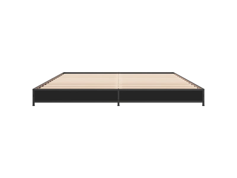  Lit double- lit adulte -  cadre de lit sans matelas noir 135x190 cm  - Conforama C