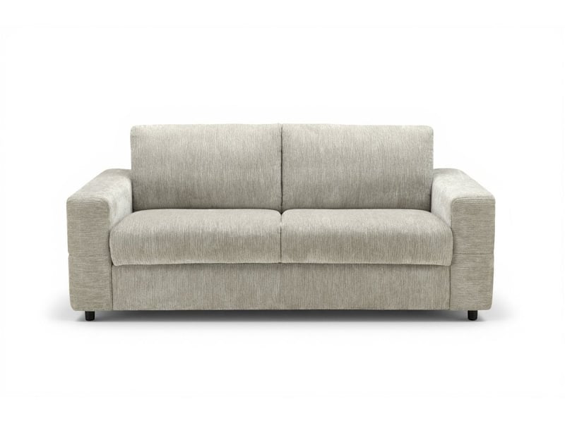 Canapé convertible express 3 places en velours chiné beige amaury AMAURY - Conforama E