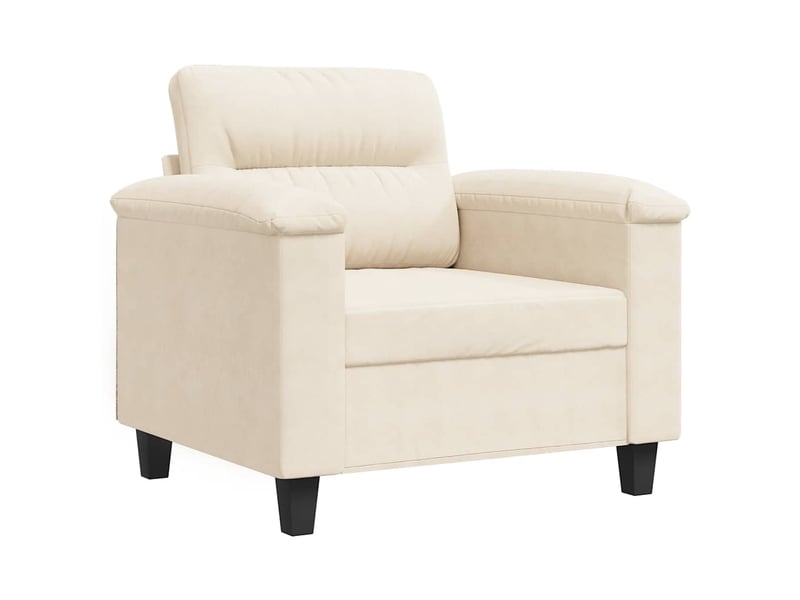  Fauteuil de canapé, chaise de canapé beige 60 cm tissu microfibre cf22425  - Conforama A