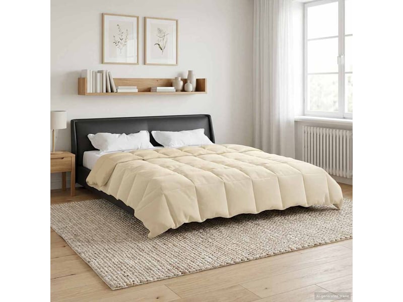  Duvet - couette complet toute l'année 200 x 200 cm 4 saisons crème  - Conforama B